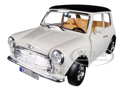 1969 Mini Cooper Beige With Black Top 1/18 Diecast Model Car By Bburago 12036 • $39.99