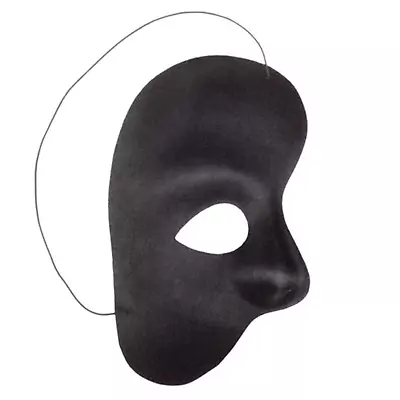 Phantom Of The Opera Vinyl New Costume Black Men Mask • £6.16