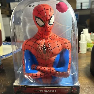 NEW Marvel Spiderman Bust Coin Bank 3D Toy Figure  Ages 4+ • $20