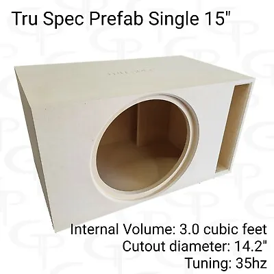 $219.99 • Buy TRU SPEC Prefab Single 15  Subwoofer Enclosure Sub Box 