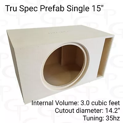 TRU SPEC Prefab Single 15  Subwoofer Enclosure Sub Box Vented High Output • $224.99
