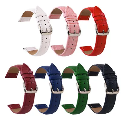 Women Men Genuine Leather Wristwatch Band Strap Bamboo Pattern Watch Bands • $8.11