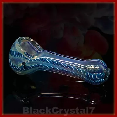 3.5  Handmade Mini Color Changing Pocket Teal Tobacco Smoking Bowl Glass Pipes • $11.99