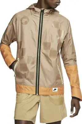 Nike Mens's Shield Flash Reflective Running Jacket BV5615-243 Windbreaker Sz XL • $113.79