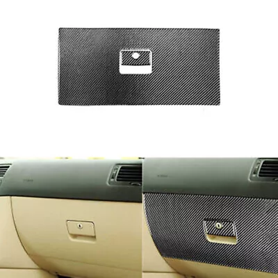 2Pcs Carbon Fiber Glove Box Handle Panel Cover Trim For VW Golf Mk4 1999-2004 • $41.39