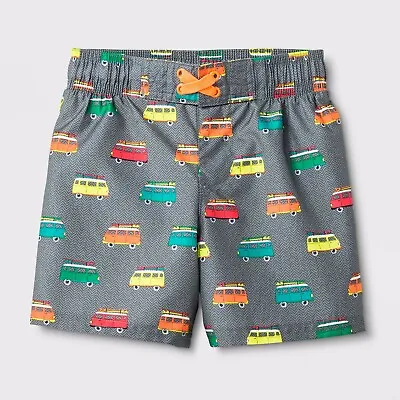 Volkswagen Bus Toddler Board Shorts Cat And Jack New Size 5T • $13