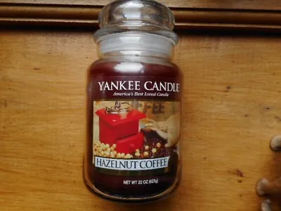 Yankee Candle Rare Retired  22oz 623g Hazelnut Coffee  Large Jar • £29.99