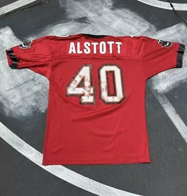 Vintage Tampa Bay Buccaneers Mike Alstott Large Champion Jersey #40 Football NFL • $34.99