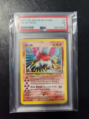 Pokemon Ho-oh Neo Revelation Holo Rare 7/64 Psa 5 Wotc • $109.99