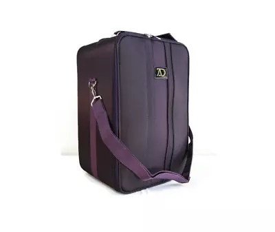 Adolfo Design Large Wig Case Travel Box Top Handle Shoulder Strap Double Zipper • $49.99