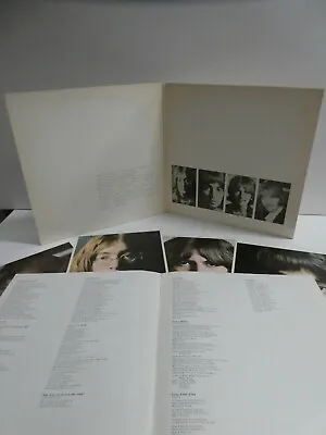 Beatles White Album Double Lp Vinyl Record 33 Apple Poster 4 Photos Apple Emi • $345