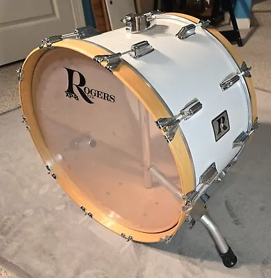 Beautiful 80s Rogers Big-R XP8 22  X 14  Bass Drum W/maple Hoops And New Heads • $195