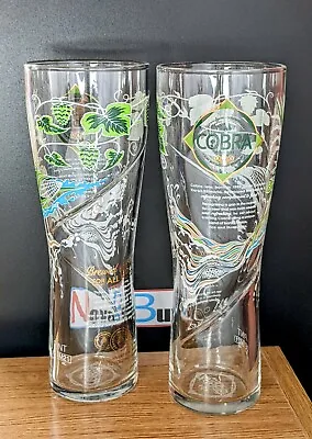 £16.99 • Buy 2 X Cobra Beer Glasses Pint 20oz Brand New 