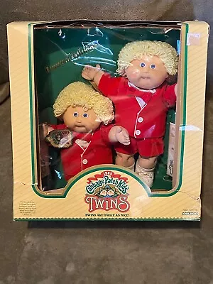 Cabbage Patch Kids - Limited Edition Twins (1985) - Dolls NEW / Box Damaged • $100