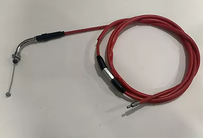 GY6 125cc 150cc JOG DIO SCOOTER THROTTLE CABLE FLAT SIDE OKO KEHIN KOSO  RED • $21.45
