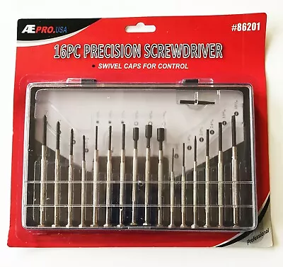 16pc ATE PROFESSIONAL PRECISION SCREWDRIVER SET WATCH JEWELRY ELECTRONICS REPAIR • $11.99