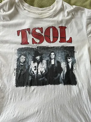 Rare 1990 TSOL Band Shirt XL Guns N’ Roses Skid Row Buckcherry Aerosmith Dio Cd • $100