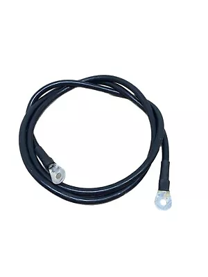 2 AWG Copper 6'  Black Battery Cable  5/16  Lugs Wire  Marine Inverter RV • $24.95