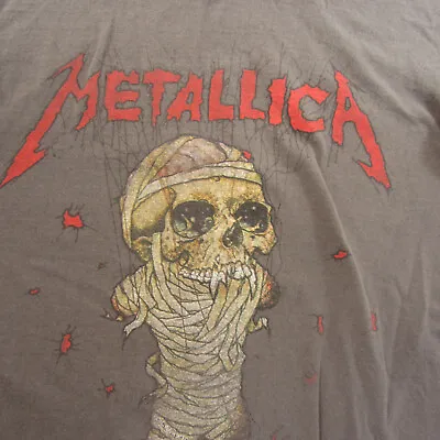 Metallica T Shirt Women Small Skull Band Tee Short Sleeve Cotton Grey • $12