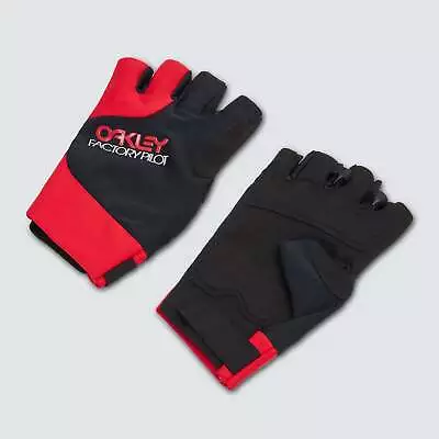 [fos901239-465] Mens Oakley Factory Pilot Short Mtb Glove - Red Line • $25