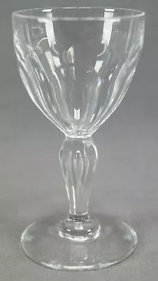$30 • Buy Set Of 4 Antique Val St Lambert Poul Pattern Cut Crystal Cordial Glasses