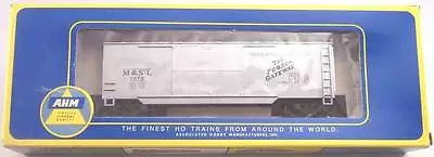 AHM HO Scale Wood-Sheathed Double-Door Box Car Minneapolis  & St. Louis 5298 F • $13.79