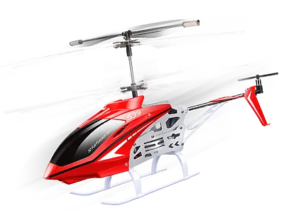 SYMA S39 RC Helicopter 3CH 2.4GHz W/ Gyro Flashing Light Remote Control Toy-Red • $49.98