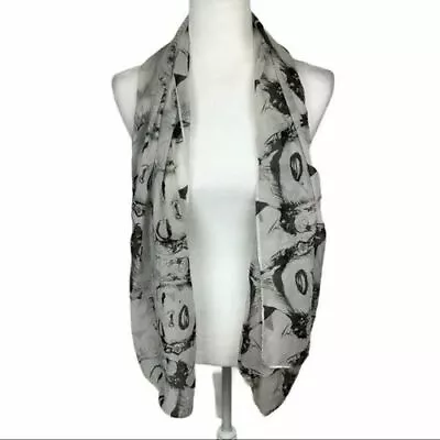 Marilyn Monroe Black And White Chiffon 24  X 62  • £11.52