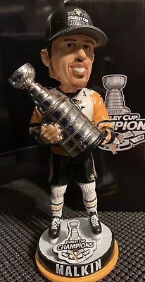 Evgeni Malkin Penguins Stanley Cup Champs Bobblehead- Box Damaged! /7002 • $49.99