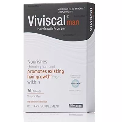 Viviscal Extra Strength Hair Growth Supplement For Men (60 Tablets) ~NEW~ • $34.99