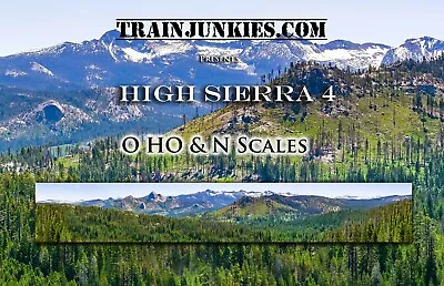 TrainJunkies High Sierra 4 Model Railroad Backdrop • $84.95