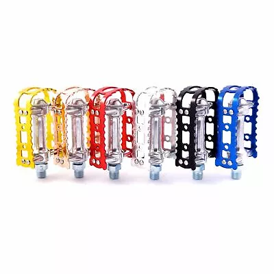 MKS BM-7 1/2  Old School BMX Road City Bike Pedal Black Silver Red Blue Copper • $41.29