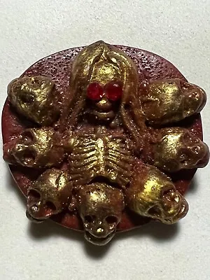 Hongpray Ghost Phra Lp Poon Rare Old Thai Buddha Amulet Pendant Magic Ancient#29 • $8.80