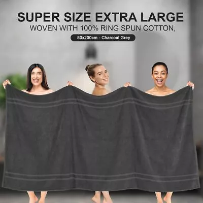 Extra Large  Super Jumbo Bath Sheet Towel 100% Egyptian Cotton XXL Bath Sheets • £10.99