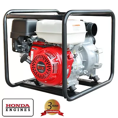 3  Industrial Duty Full Trash Water Pump Powered By 8 HP Honda Portable Utility • $1429.99