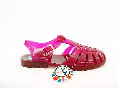 Basket Weave Jelly Shoe Flat Retro Sandals Holiday Women - JUJU Reilly Ladies • £8