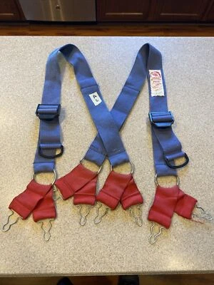 $55 • Buy Firefighter Suspenders Blue Parachute Style  Turnout Pants Morning Pride LONG