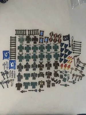 Mega Bloks Dragons Castle Krystal Wars Knights Mini Figures Lot WeaponsShields • $19.99