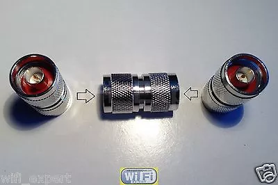 1 X Adapter N Male TYPE Plug To N Male Jack RF Barrell Type Connector USA • $7.74