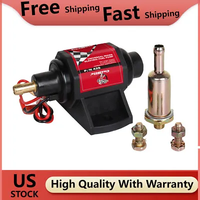 42S 2-3.5PSI Low Pressure Micro Electric External Fuel Pump For Chevrolet Gas12V • $24.99