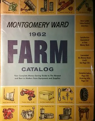 Montgomery Ward 1962 Farm Lawn Garden Tractor Tool Tiller Engine Catalog Manual  • $112.99