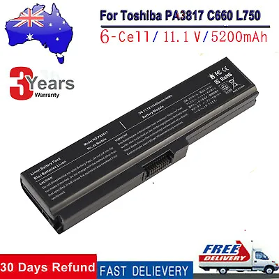 For Toshiba Satellite P750 P750D P770 P775 Laptop Battery PA3817U-1BRS PA3819 AU • $30.99