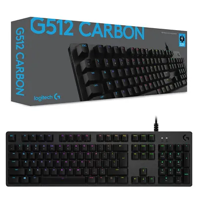 $101.95 • Buy Logitech G512 Carbon GX Blue RGB Mechanical Gaming Keyboard