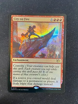 City On Fire (PROMO FOIL) March Of The Machines - Magic / MTG • £6.26