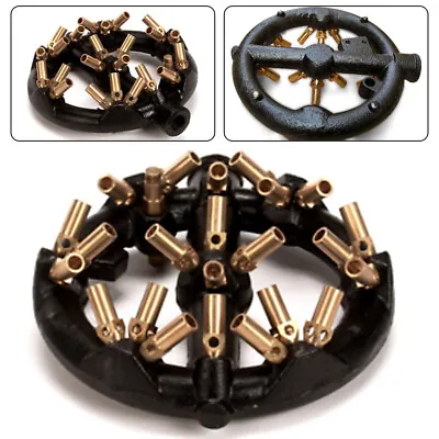 Natural Gas 20 Tip Jet Burner Cast Iron & Brass Round Shape Wok Burner New • $31.35