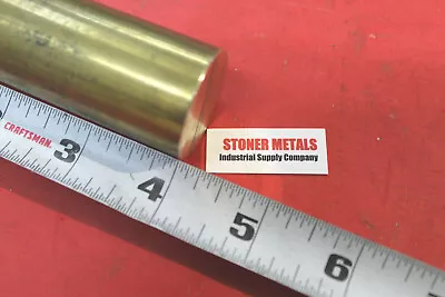 1-1/4  Brass C360 Round Bar 4  Long H02 Solid Rod New Lathe Bar Stock 1.25  OD • $26.49