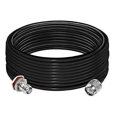 TUOLNK TNC Cable RG58 TNC Male To TNC Female Extension Cable Low Loss 32.8ft ... • $26.22