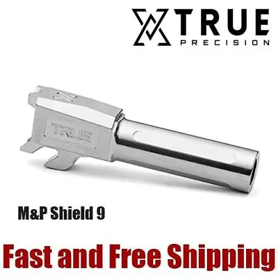 True Precision X-Fluted Match Grade Barrel For S&W M&P Shield 9 - Silver • $169.95