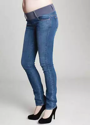 Maternal America Maternity Classic Wash Skinny Jeans - X-Large (12-14) Fast Ship • $59.99