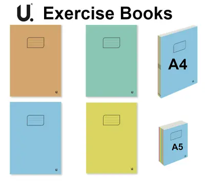 A4 A5 Exercise Books 72 Pages School Notebooks Children Homework Ruled Squared • £4.74